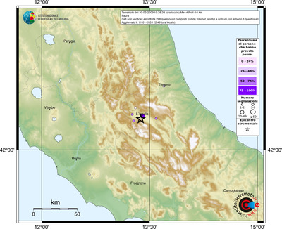 Mappa comuni con almeno 3 questionari