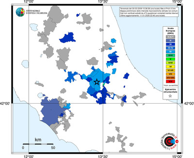 Mappa EMS - territori comuni