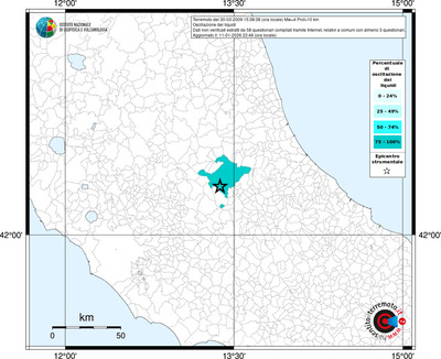 Mappa territorio comunale con almeno 3 questionari