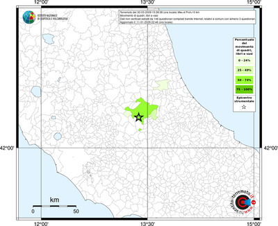 Mappa territorio comunale con almeno 3 questionari