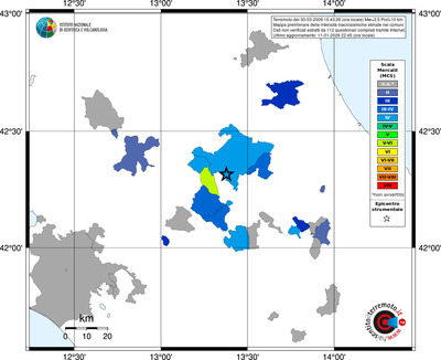 Mappa MCS - territori comuni