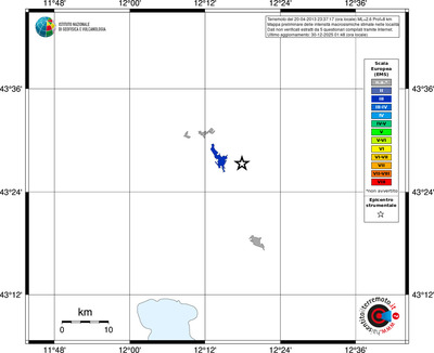Mappa EMS - territori località