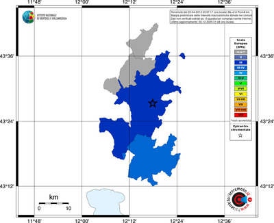 Mappa EMS - territori comuni