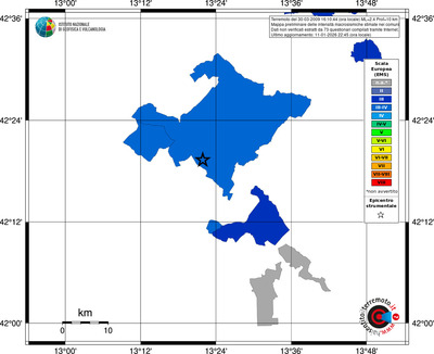 Mappa EMS - territori comuni