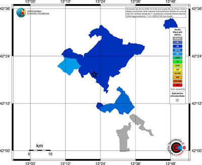 Mappa MCS - territori comuni