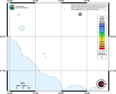 Mappa EMS - territori località