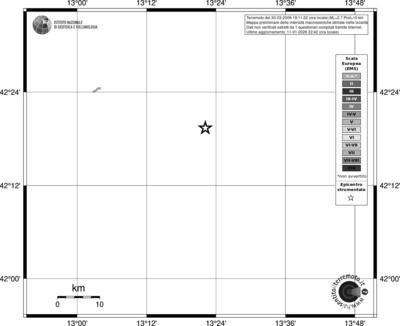 Mappa EMS - territori località