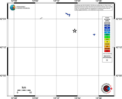Mappa EMS - territori località