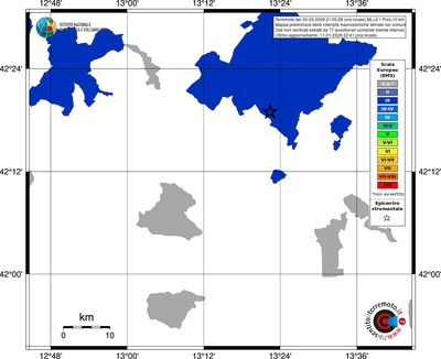 Mappa EMS - territori comuni