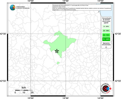 Mappa territorio comunale con almeno 3 questionari