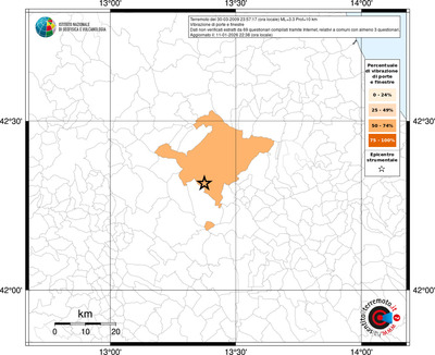 Mappa territorio comunale con almeno 3 questionari