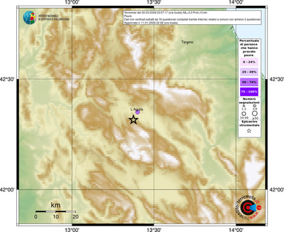 Mappa comuni con almeno 3 questionari