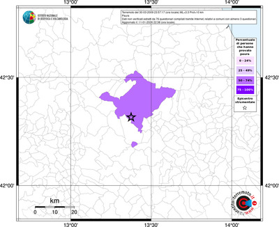 Mappa territorio comunale con almeno 3 questionari
