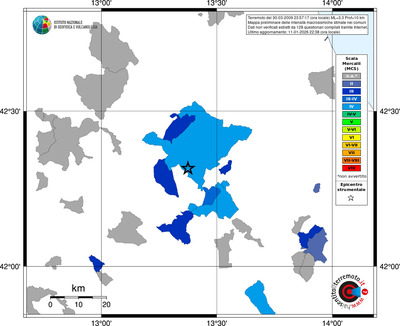 Mappa MCS - territori comuni