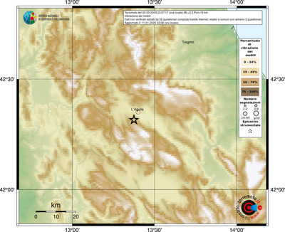 Mappa comuni con almeno 3 questionari