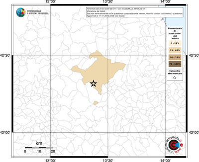 Mappa territorio comunale con almeno 3 questionari