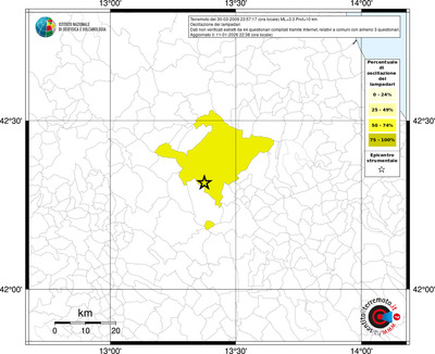 Mappa territorio comunale con almeno 3 questionari