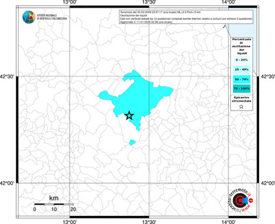 Mappa territorio comunale con almeno 3 questionari