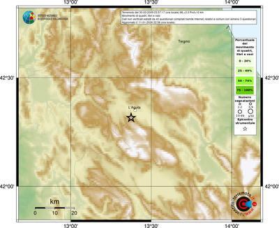 Mappa comuni con almeno 3 questionari