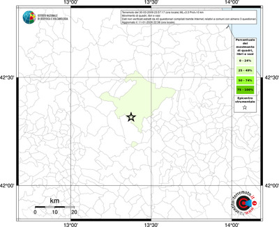 Mappa territorio comunale con almeno 3 questionari