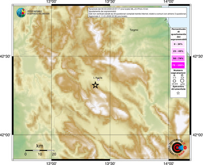 Mappa comuni con almeno 3 questionari