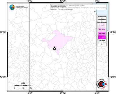 Mappa territorio comunale con almeno 3 questionari
