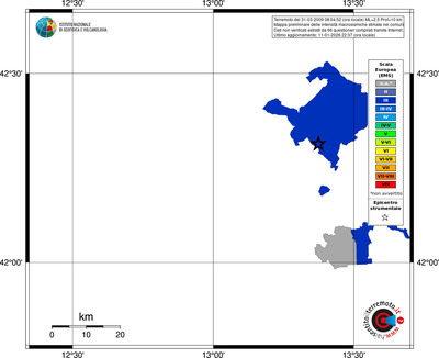 Mappa EMS - territori comuni