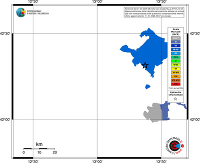 Mappa MCS - territori comuni