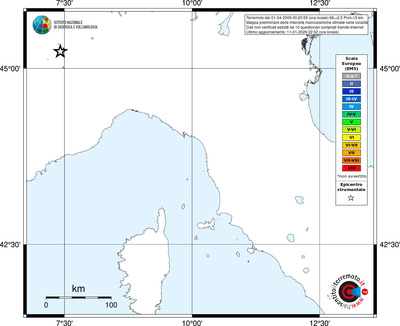 Mappa EMS - territori località