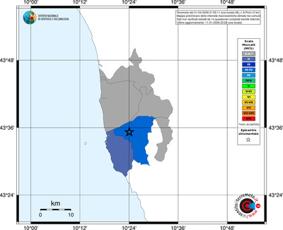 Mappa MCS - territori comuni