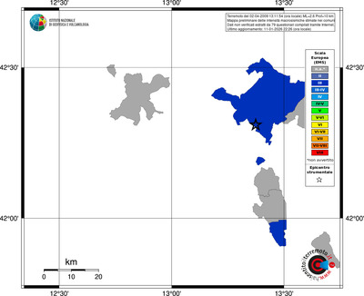 Mappa EMS - territori comuni