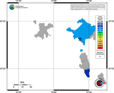 Mappa MCS - territori comuni