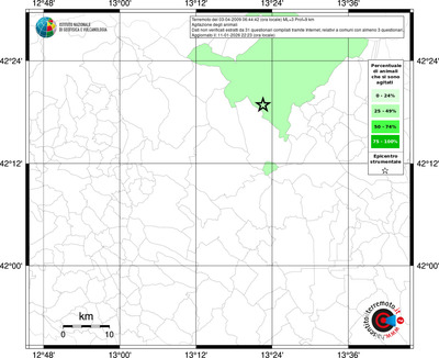 Mappa territorio comunale con almeno 3 questionari