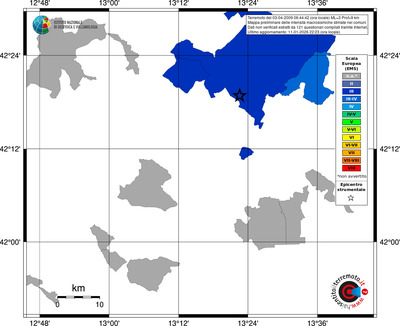 Mappa EMS - territori comuni