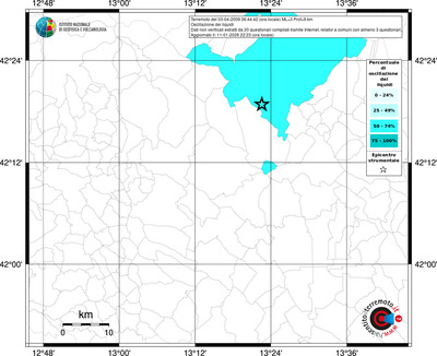 Mappa territorio comunale con almeno 3 questionari