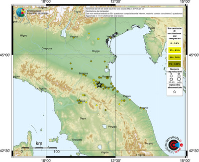 Mappa comuni con almeno 3 questionari