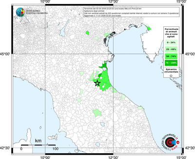Mappa territorio comunale con almeno 3 questionari