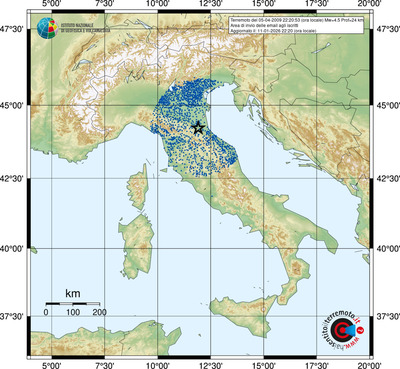 Area di invio delle email agli iscritti