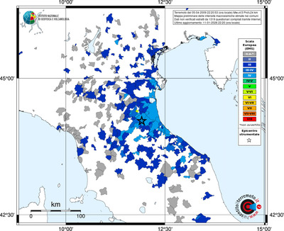 Mappa EMS - territori comuni