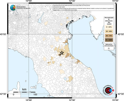 Mappa territorio comunale con almeno 3 questionari