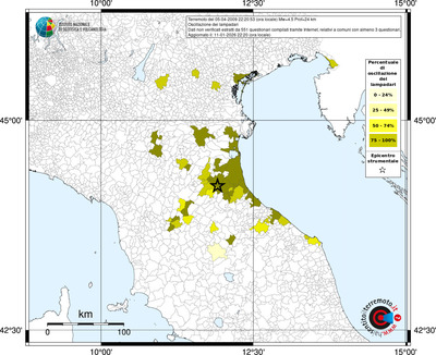 Mappa territorio comunale con almeno 3 questionari