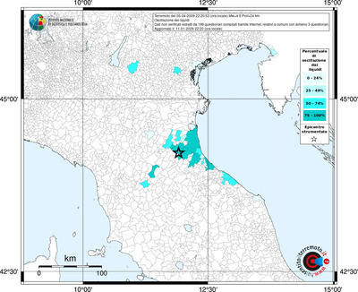 Mappa territorio comunale con almeno 3 questionari