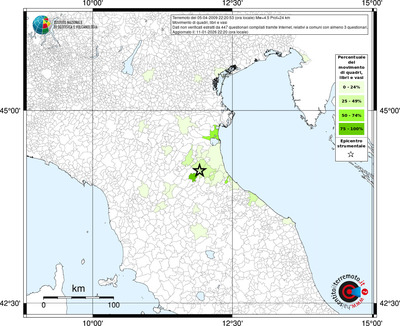 Mappa territorio comunale con almeno 3 questionari