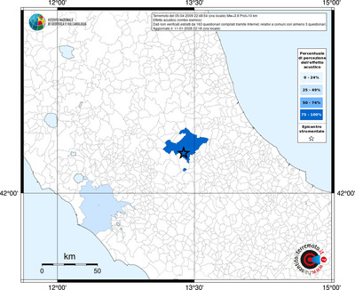 Mappa territorio comunale con almeno 3 questionari