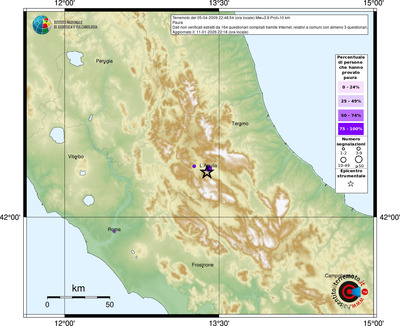 Mappa comuni con almeno 3 questionari