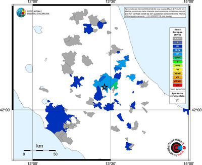 Mappa EMS - territori comuni