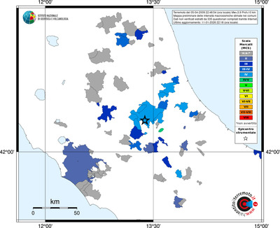 Mappa MCS - territori comuni
