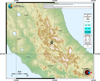 Mappa comuni con almeno 3 questionari