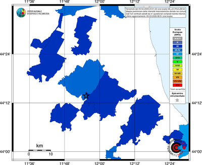 Mappa EMS - territori comuni