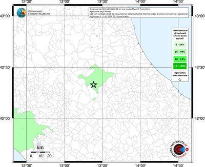 Mappa territorio comunale con almeno 3 questionari